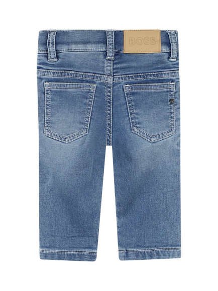 BOSS Baby Slim Fit Stretch Denim Jeans, Double Stone Bleach - view 2, Double Stone Bleach
