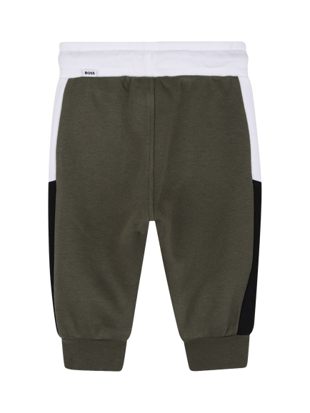 HUGO BOSS Baby Fleece Tapered Joggers, Olive Night - view 2, Olive Night