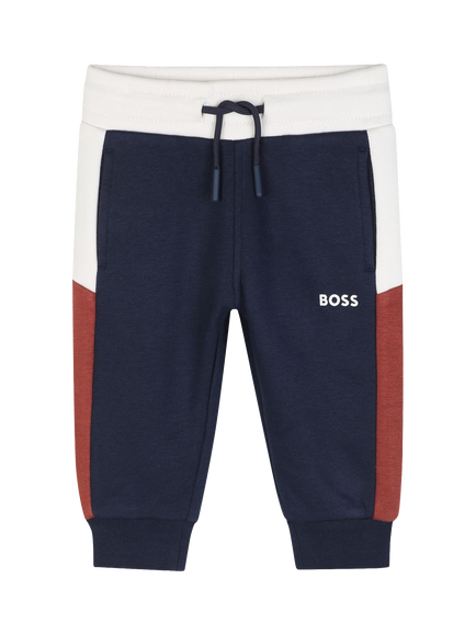 HUGO BOSS Baby Fleece Tapered Joggers, Navy, Navy