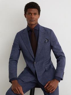 Reiss Penso Wool Rich Suit Jacket, Navy - view 2, Navy