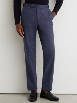 Reiss Penso Wool Rich Suit Trousers, Navy, Navy