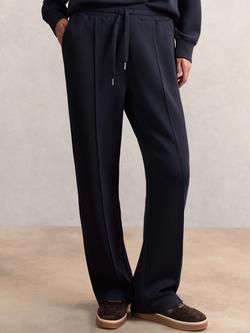 Reiss Jemma Wide Leg Joggers, Navy, Navy