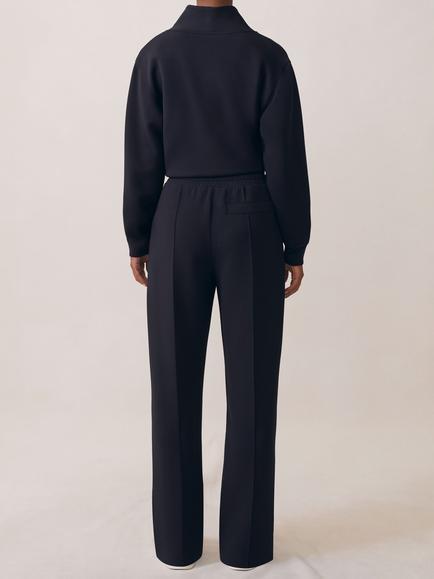 Reiss Jemma Wide Leg Joggers, Navy - view 2, Navy