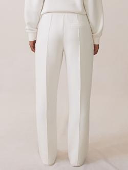 Reiss Jemma Wide Leg Joggers, Ivory - view 2, Ivory