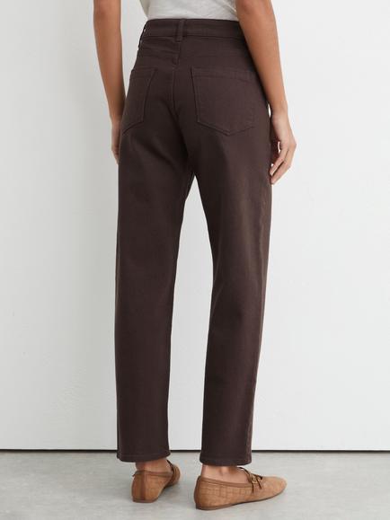 Reiss Selin Straight Leg Jeans, Chocolate - view 2, Chocolate
