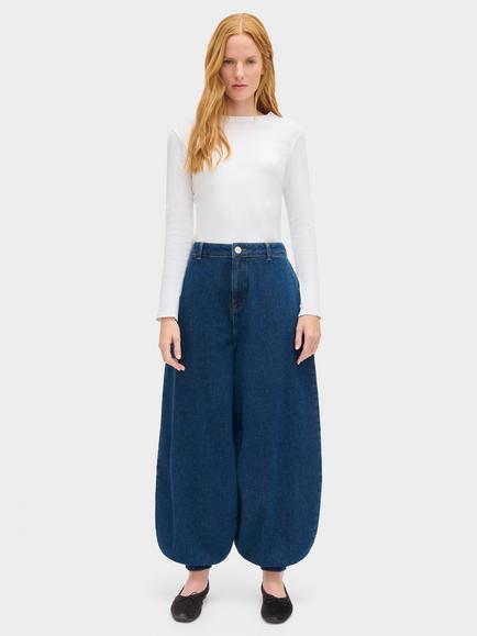 ALIGNE Meryl High Rise Balloon Leg Jeans, Blue, Blue