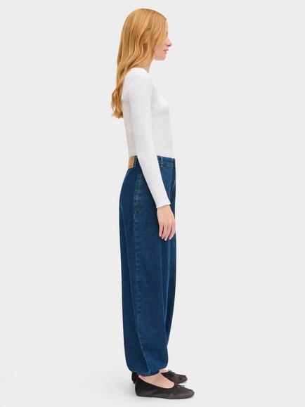 ALIGNE Meryl High Rise Balloon Leg Jeans, Blue - view 2, Blue
