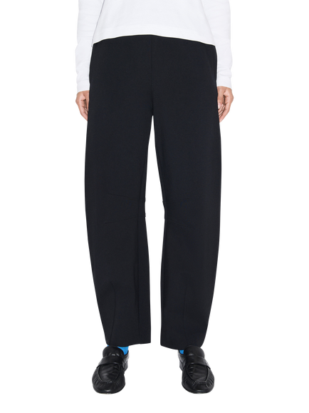 ALIGNE Marcus Barrel Leg Trousers, Black, Black