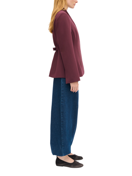 ALIGNE Daphne Wrap Front Blazer, Plum - view 2, Plum