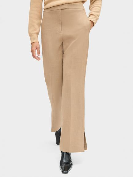 ALIGNE Marlonhigh Rise Tailored Tapered Trousers, Beige - view 2, Beige