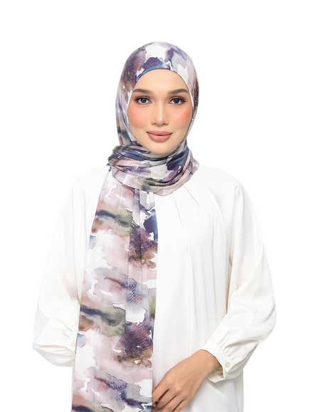 Bokitta Easy Jersey Scarf, Indigo Glow