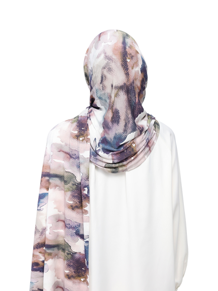 Bokitta Easy Jersey Scarf - view 2, Indigo Glow