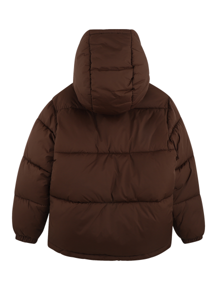 HUGO BOSS Kids' Hooded Puffer Jacket, Chicory Coffee - view 2, Chicory Coffee