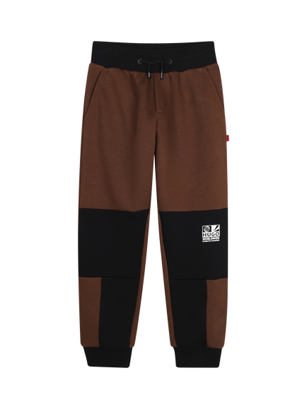 HUGO BOSS Two-Tone Tapered Joggers, Chicory Coffee, Chicory Coffee