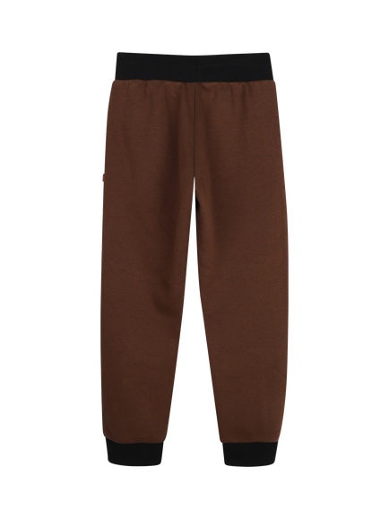 HUGO BOSS Two-Tone Tapered Joggers, Chicory Coffee - view 2, Chicory Coffee