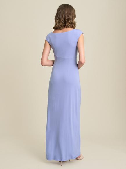 Gina Bacconi Bailee Jersey Diamante Trim Maxi Dress, Perri - view 2, Perri