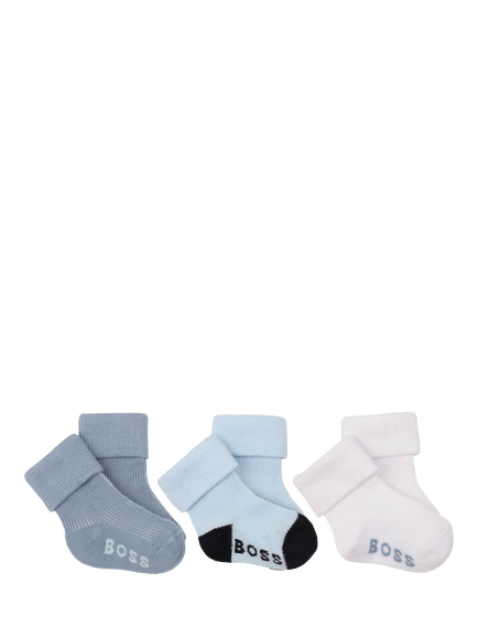 BOSS Baby Socks, Pack of 3, Ashleigh Blue, Ashleigh Blue
