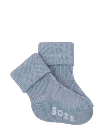 BOSS Baby Socks, Pack of 3, Ashleigh Blue - view 2, Ashleigh Blue