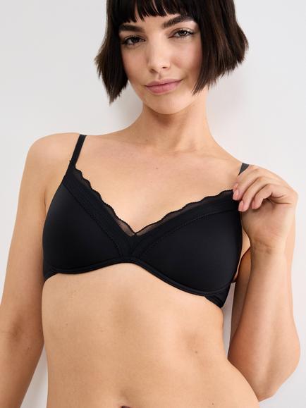 sloggi GO Blush Push Up Bra, Black, Black