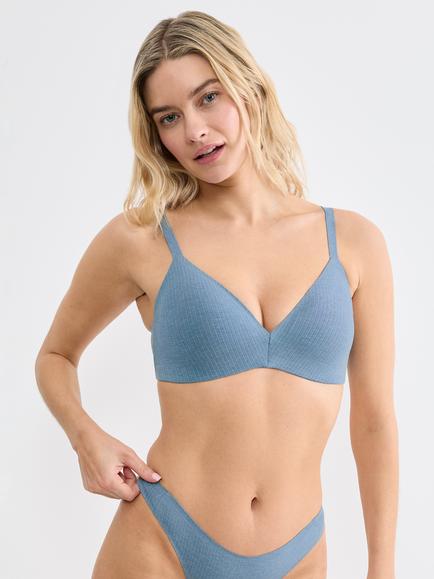 sloggi ZERO Feel Pure THE UP Push Up Bra, Liberty Blue, Liberty Blue