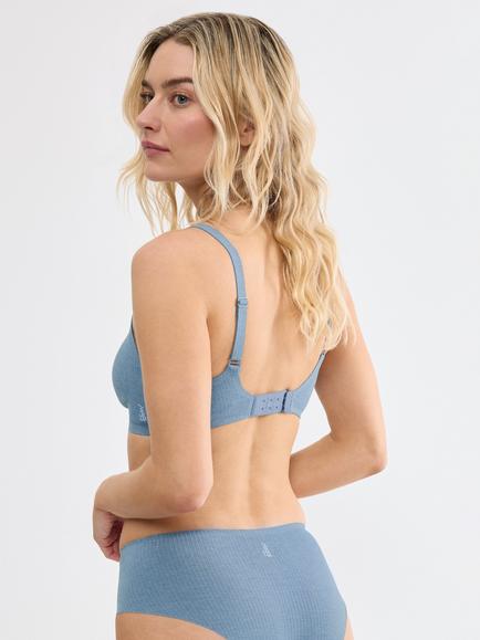 sloggi ZERO Feel Pure Soft Bra, Liberty Blue - view 2, Liberty Blue