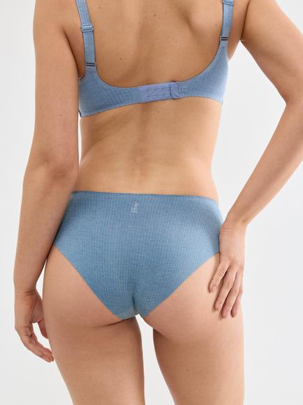 sloggi ZERO Feel Pure High Leg Knickers, Liberty Blue - view 2, Liberty Blue