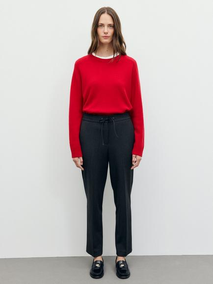 Gerard Darel Myra Slim Leg Trousers, Charcoal - view 2, Charcoal