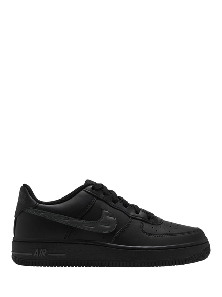 Nike Kids' Air Force Lace-Up Trainers, Black/Black Acite, Black/Black Acite