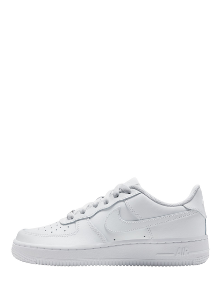 Nike Kids' Air Force 1 LE Trainers, White/White - view 2, White/White