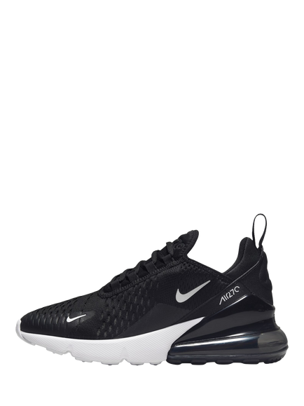 Nike Kids' Air Max 270 Trainers, Black/White - view 2, Black/White