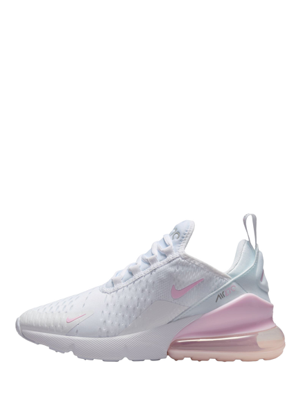 Nike Kids' Air Max 270 Trainers, White/Pink/Grey - view 2, White/Pink/Grey