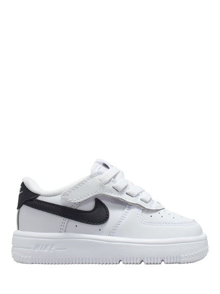 Nike Baby Force 1 Low EasyOn Trainers, White/Black, White/Black