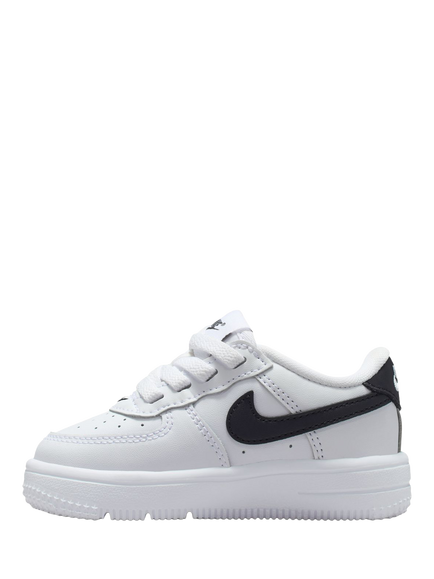 Nike Baby Force 1 Low EasyOn Trainers, White/Black - view 2, White/Black