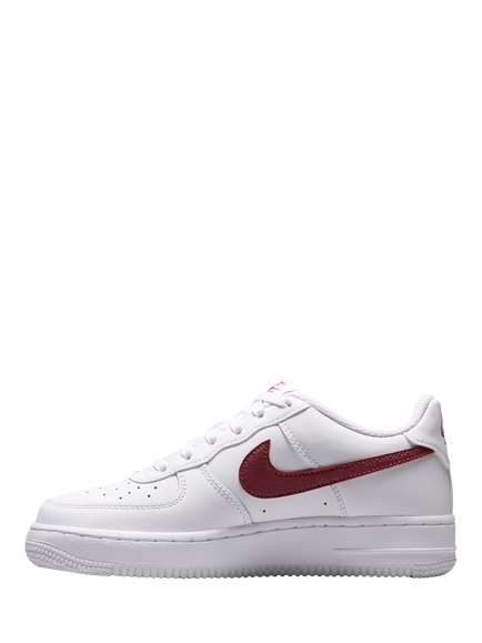 Nike Kids' Air Force 1 Trainers, White/Pink - view 2, White/Pink