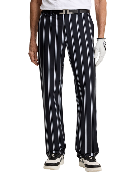 J.Lindeberg 30 Year Devyn Stripe Gold Trousers, Multi, Multi