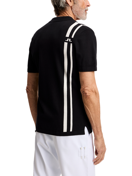 J.Lindeberg 30 Year Wallis Polo Shirt, Black - view 2, Black