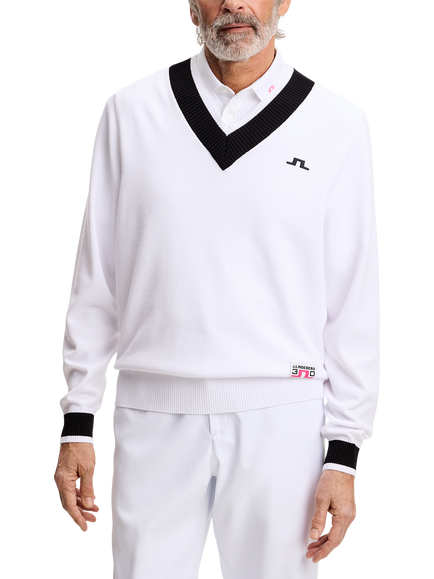 J.Lindeberg 30 Year Nikolas Jumper, White, White