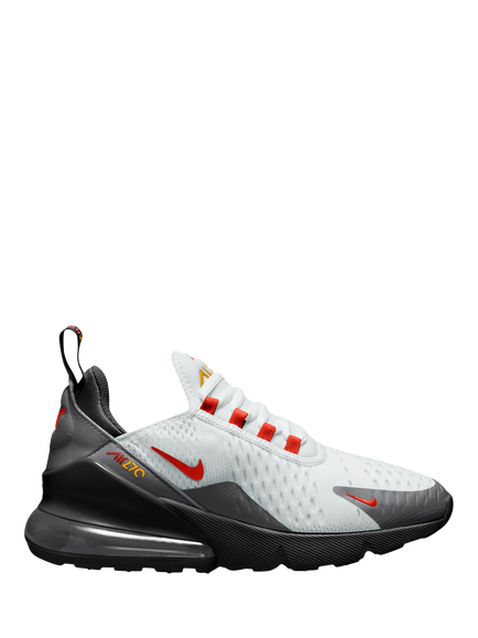 Nike Kids' Air Max 270 Trainers, Off White/Red, Off White/Red