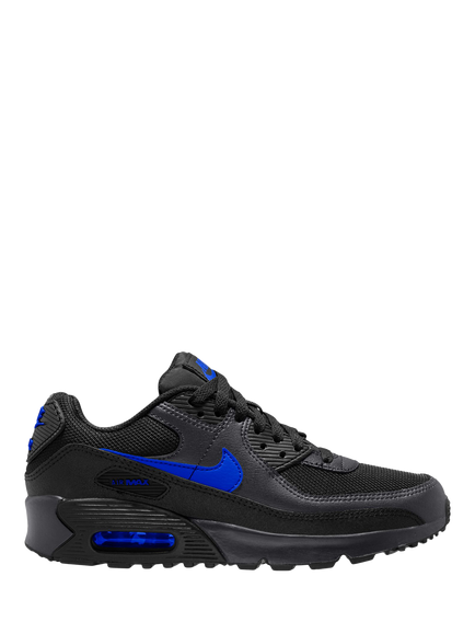 Nike Kids' Air Max 90 Trainers, Black/Blue, Black/Blue