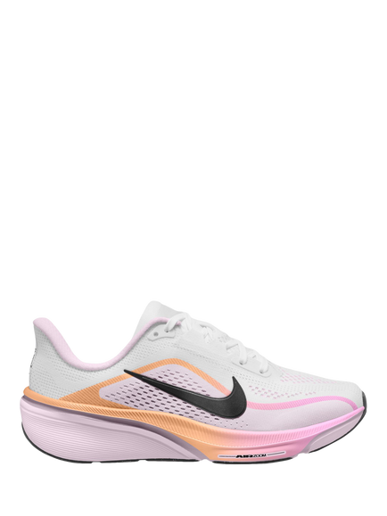 Nike Kids' Pegasus 42 Road Running Trainers, Wh/Blk/Pnk Sunset, Wh/Blk/Pnk Sunset