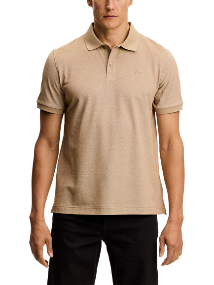 J.Lindeberg Verse Cotton Blend Polo Shirt, Kelp Melange