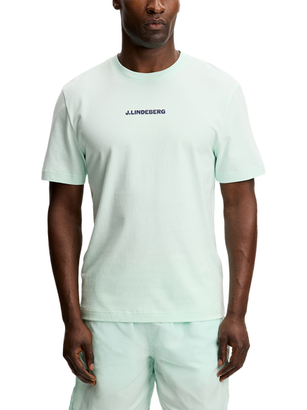 J.Lindeberg Parcie Logo Crew Neck Cotton T-Shirt, Bay, Bay