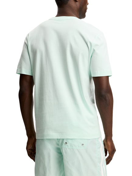 J.Lindeberg Parcie Logo Crew Neck Cotton T-Shirt, Bay - view 2, Bay