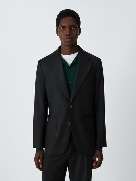 John Lewis x clothsurgeon Barberis Italian Wool Single Breasted Jacket, Black, Black