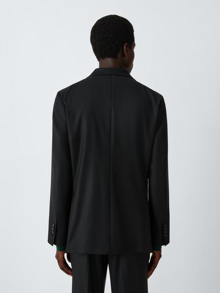 John Lewis x clothsurgeon Barberis Italian Wool Single Breasted Jacket, Black - view 2, Black