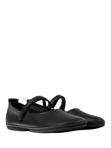 Camper Right Nina Leather Mary Janes, Black - view 2, Black