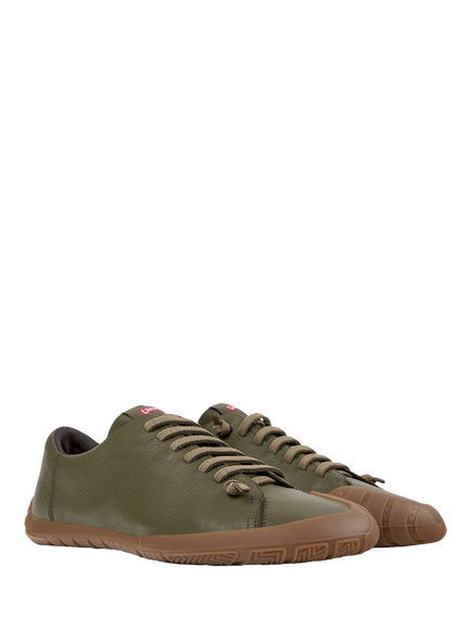 Camper Peu Path+ Leather Trainers - view 2, Green