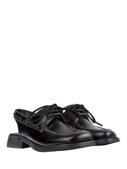 Camper Donna Leather Mules, Black - view 2, Black