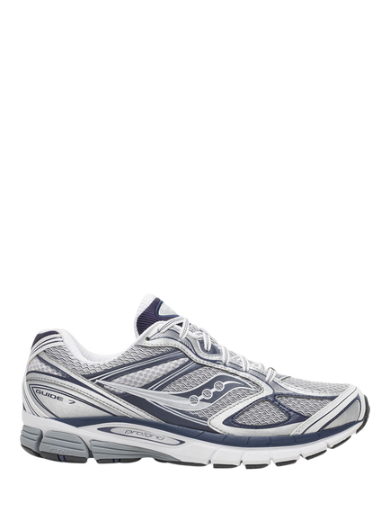 Saucony ProGrid Guide 7 Lace Up Trainers, Fog Naval, Fog Naval