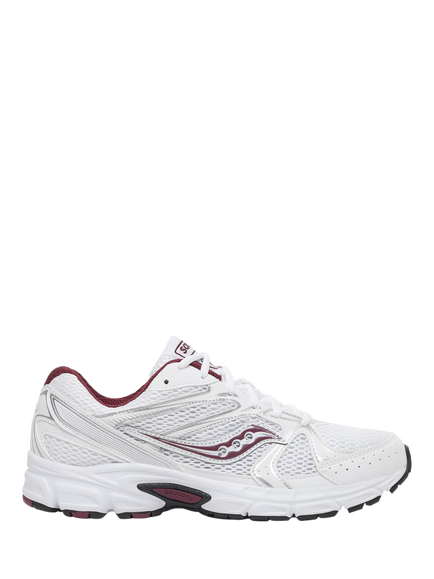 Saucony Ride Millennium Trainers, White Maroon, White Maroon